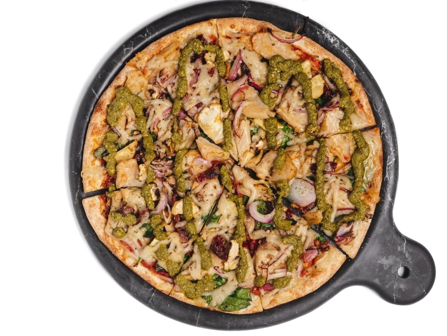 Vegan Chicken Pesto I Love Pizza