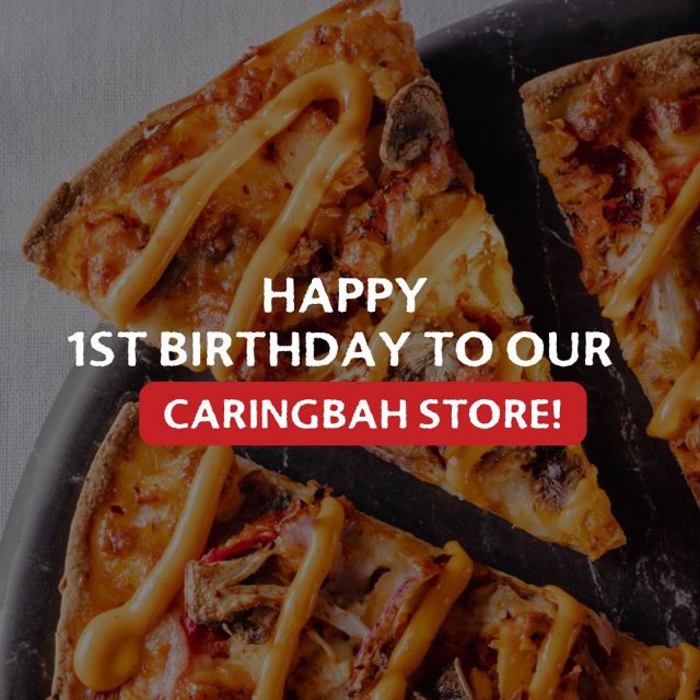 🍕Happy 1st birthday to our Caringbah store! 🎂✨ 

Let's celebrate in style with an incredible offer! 

🔥It's Cheap Thursday and here's the deal: buy a large pizza and get a medium traditional one for FREE! 

😍Double the delight, double the celebration! Swing by and join in on the birthday fun! 🥳🎈 

#HappyBirthday #CaringbahTurnsOne #PizzaParty #CheapThursday #FreePizzaDeal