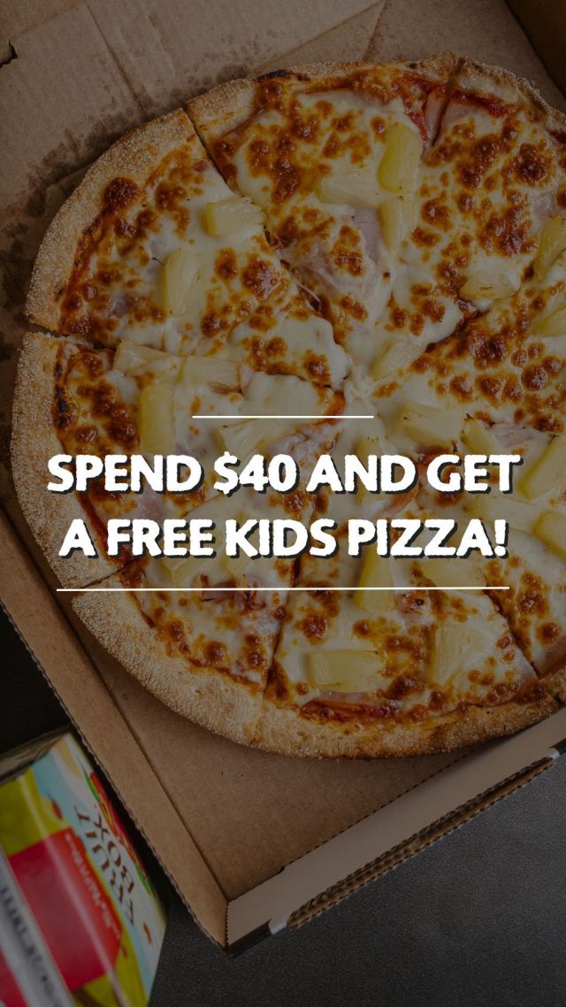 🎉 School Holidays Are Here! 🎉

Kick off the fun with our awesome Monday to Wednesday deal: spend $40 and get a free kids pizza! 🍕✨

This deal is perfect for keeping everyone happy and full during the holidays. 

Available for both pick-up and delivery, just use promo code: KIDSPIZZA. Enjoy and have a fantastic holiday!

*selected stores only: Balgowlah, Dee Why, Mona Vale, Randwick, Dickson and Bondi
.
.
.
.
.
.
#pizzaparty #pizzalover #pizzaporn #bestplacetoeat #sydneyfood #sydneyfoodie #canberrafood #canberrafoodie #pizzapizzapizza #pizzaforlife #pizzalovers #sydneypizza #canberrapizza #kidspizza #schoolholidays
