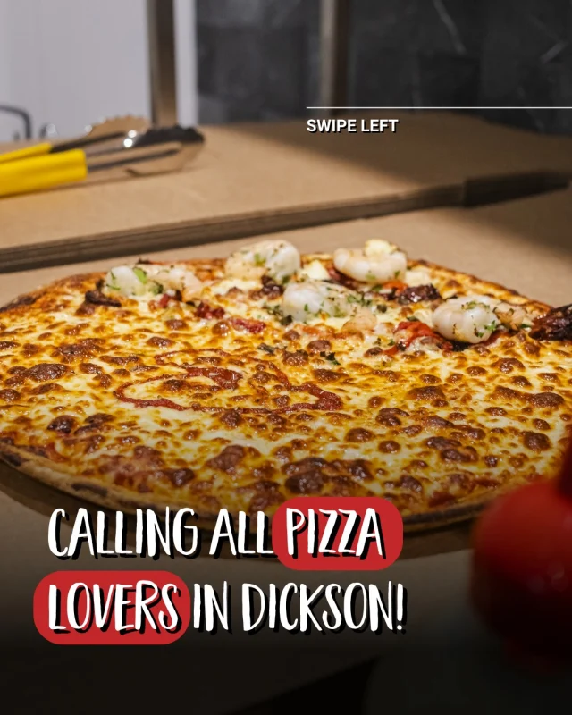 Hey Dickson, we’ve got your pizza cravings covered! 🍕✨

📍 Find us at 6 Cape Street, your go-to pizza spot in the heart of Dickson.
🚗 Fast delivery straight to your door—because we know you’re hungry!
🎉 Hosting an event? Ask about our catering options to feed the crew!
💻 Order online or swing by to grab your favourite pizza in-store.

Your next pizza is just a click away! 

Order now and make your week tastier! 🙌 

Craving pizza? 🍕 Here’s how we’ve got you covered:

✔Order now at https://zurl.co/OVCzB
✔Fast delivery straight to your door 🚗💨
✔Download our app for exclusive perks and deals 📲🎉

Your next pizza is just a click away! 

#ILovePizza #DicksonEats #PizzaLovers #PizzaTime #LocalEats 
#ILovePizzaAUS #SpreadingJoySliceBySlice #LoverEveryBite #PizzaLoversUnite #PizzaTime #SydneyEats #CanberraEats #SupportLocalPizzerias #PizzaDelivery #TakeawayPizza #AussiePizzaLovers #FamilyPizzaNight #PizzaGoals #PizzaCravings #EventCateringAUS #pizzalovers #sydneyfoodblogger #canberrafoodblogger #canberrafood #sydneyfood